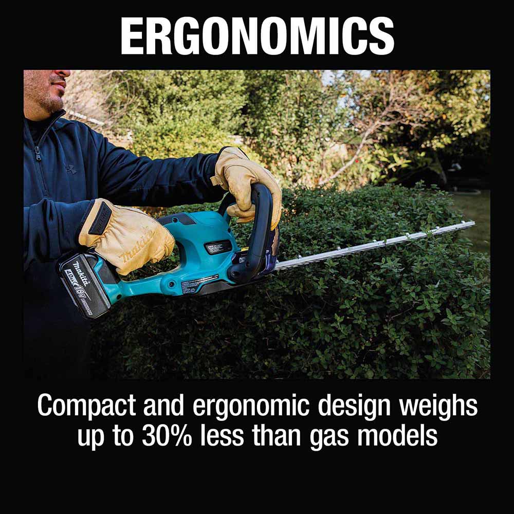 Makita XHU10SM1 18V LXT Lithium-Ion Cordless 24" Hedge Trimmer Kit (4.0Ah) - 10