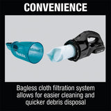 Makita XLC03R1BX4 18V LXT Brushless Cordless Vacuum Kit Trigger w/ Lock, 2.0Ah - 9