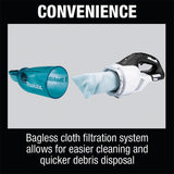 Makita XLC03ZWX4 18V LXT Brushless Cordless Vacuum Trigger w/ Lock, Tool Only - 7