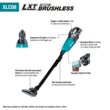 Makita XLC08R1B 18V LXT Lithium-ion Compact Brushless Cordless Vacuum Kit, Trigger w/ Lock (2.0Ah) - 2