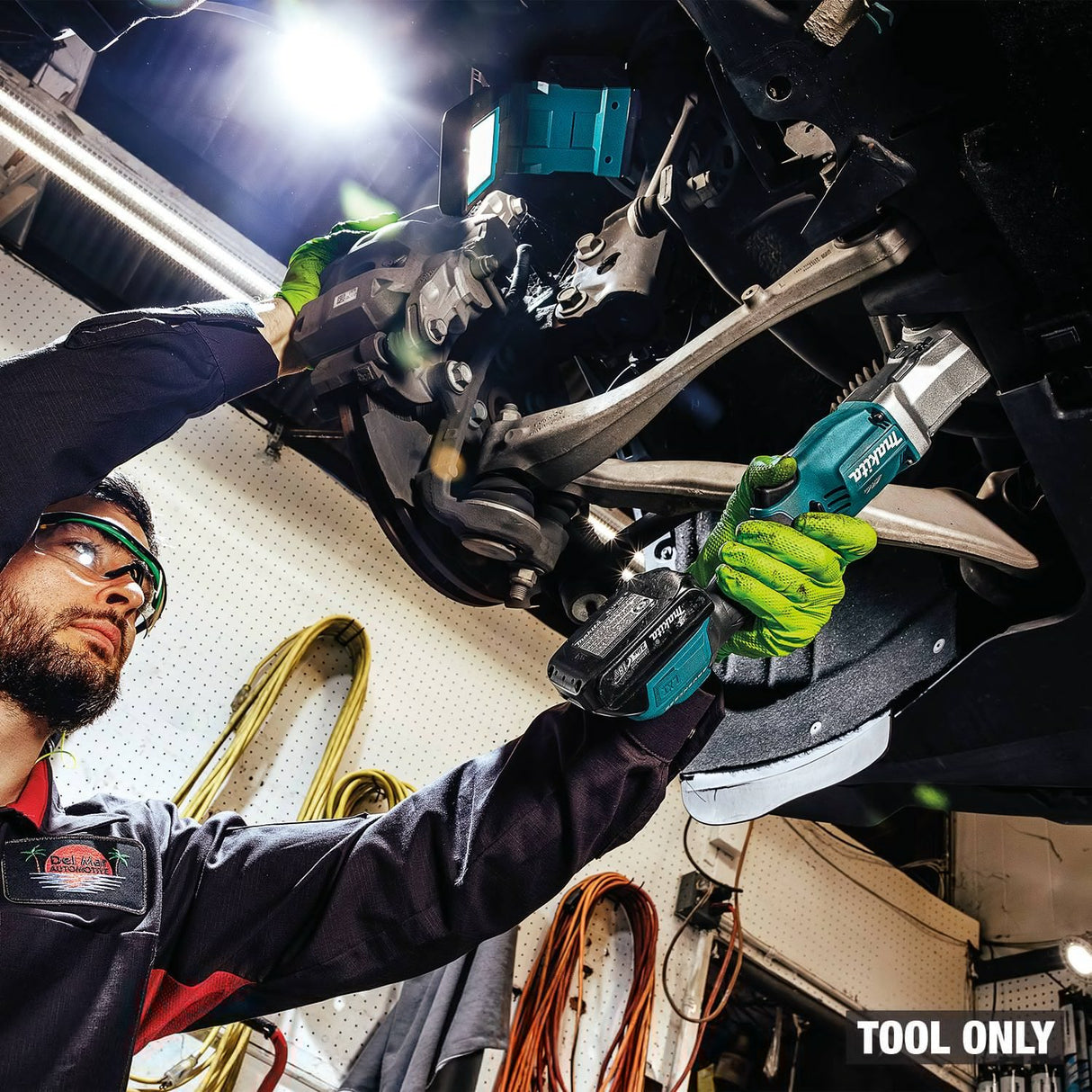 Makita XLT03Z 18V LXT Brushless High Torque 3/8" Sq. Drive Angle Impact Wrench with Friction Ring Tool Only - 7