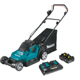 Makita XML05PT 36V (18V X2) LXT 17" Residential Lawn Mower Kit, dual port charger (5.0Ah) - 3