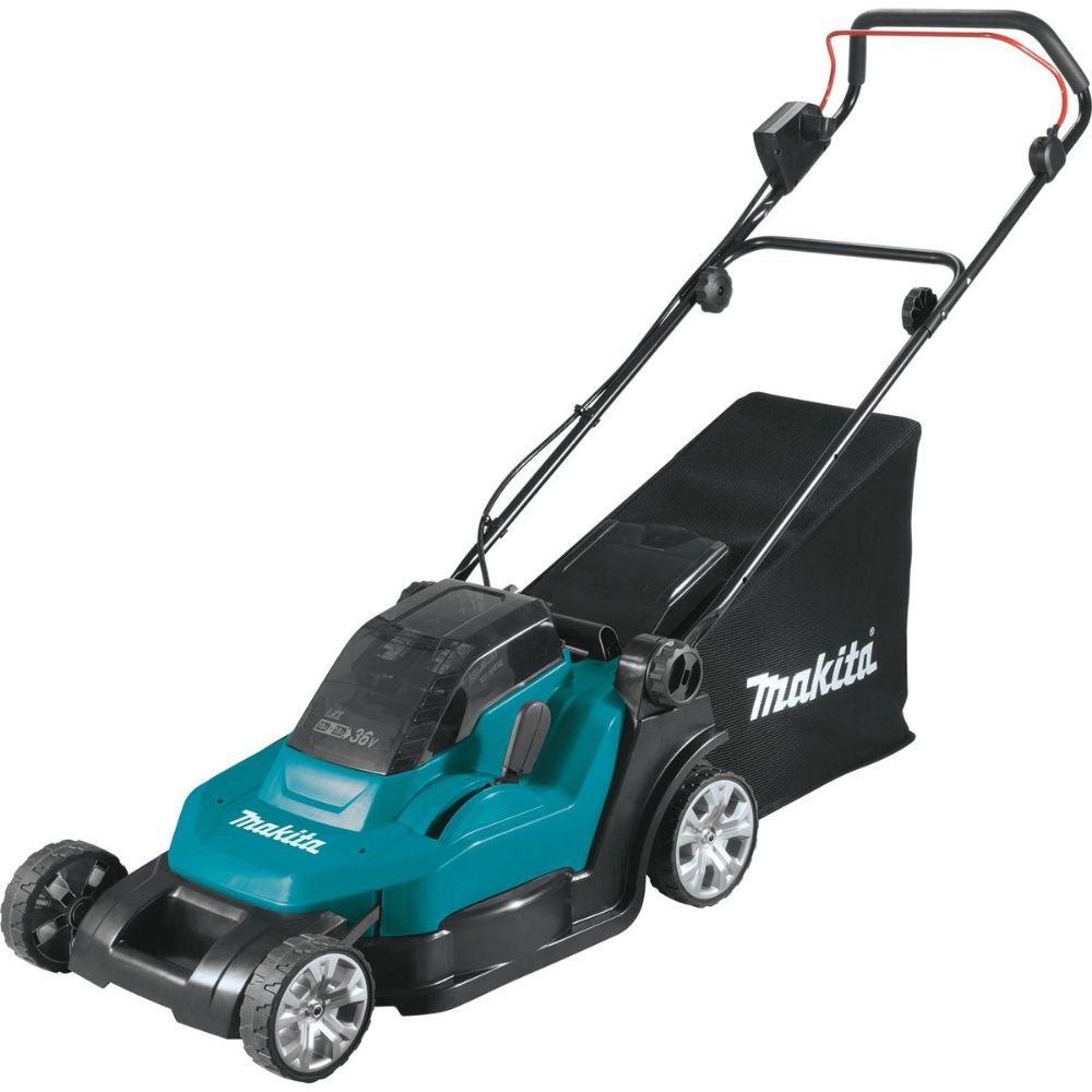 Makita XML05PT 36V (18V X2) LXT 17" Residential Lawn Mower Kit, dual port charger (5.0Ah) - 4