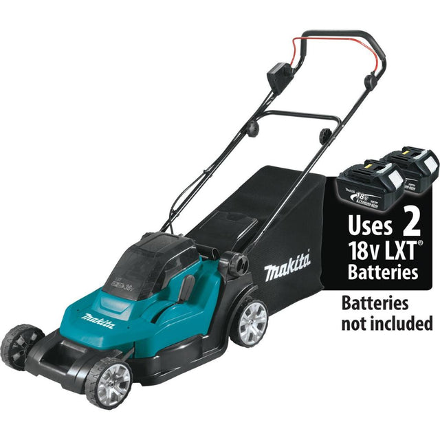 Makita XML05Z 36V (18V X2) LXT 17" Residential Lawn Mower, Tool Only