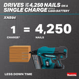Makita XNB04Z 18V LXT Brushless Cordless 18 Gauge Brad Nailer, Tool Only - 6