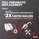 Makita XNB04Z 18V LXT Brushless Cordless 18 Gauge Brad Nailer, Tool Only - 7
