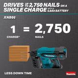 Makita XNB05Z 18V LXT Brushless Cordless 2-1/2" 16 Gauge Straight Finish Nailer, Tool Only - 6