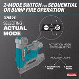 Makita XNB06Z 18V LXT Lithium-Ion Brushless Cordless 2-1/2” Angled Finish Nailer, 16 Gauge, Tool Only - 5