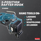 Makita XNB09Z 18V Brushless Cordless 2-1-2" Positive Placement Metal Connector Nailer Tool Only - 5