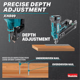 Makita XNB09Z 18V Brushless Cordless 2-1-2" Positive Placement Metal Connector Nailer Tool Only - 7