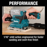 Makita XOB03Z 18V LXT Lithium-Ion Brushless Cordless 1/3 Sheet Finishing Sander, AWS Capable (Tool Only) - 8