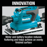 Makita XOB03Z 18V LXT Lithium-Ion Brushless Cordless 1/3 Sheet Finishing Sander, AWS Capable (Tool Only) - 10