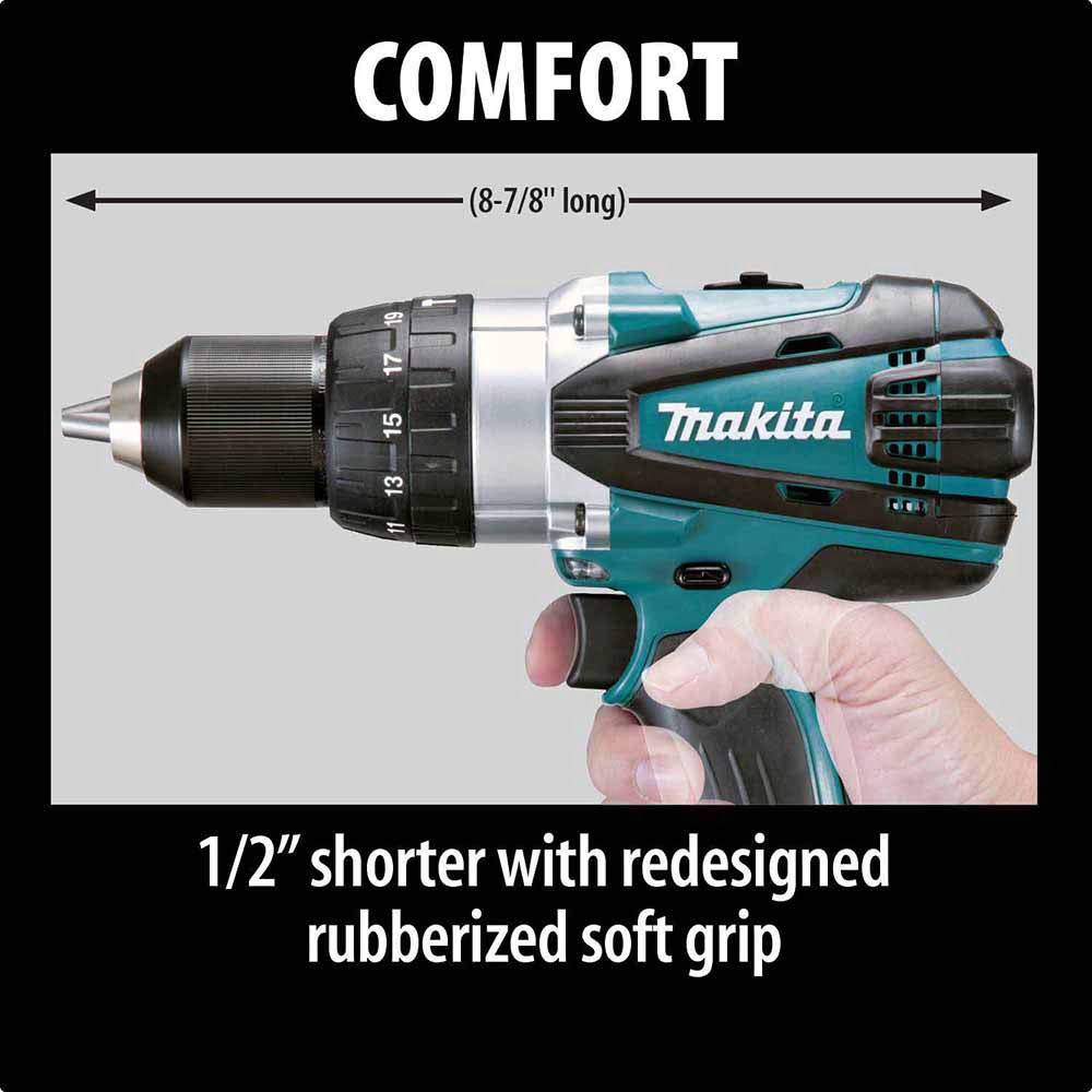 Makita XPH03MB 18V LXT Cordless 1/2" Hammer Driver-Drill Kit 4.0Ah - 4