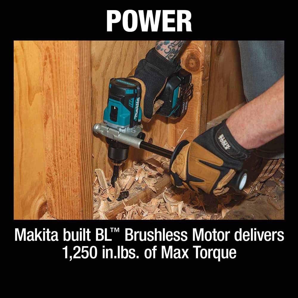 Makita XPH14T 18V LXT Lithium-Ion Brushless Cordless 1/2" Hammer Driver-Drill Kit, 2-speed, var. speed., L.E.D. Light, bag (5.0Ah) - 8