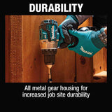 Makita XPH16T 18V LXT Lithium-Ion Compact Brushless Cordless 1/2" Hammer Driver-Drill Kit (5.0Ah) - 13