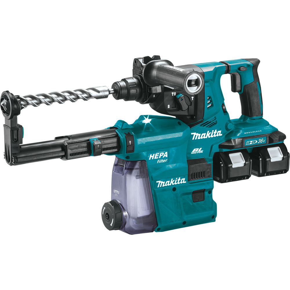 Makita XRH08PTW 18V X2 LXT 1-1/8" AVT Rotary Hammer Kit (5.0Ah) - 6