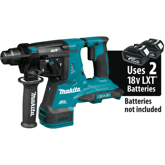 Makita XRH08Z 18V X2 LXT (36V) Brushless 1-1/8" Rotary Hammer, SDS-Plus