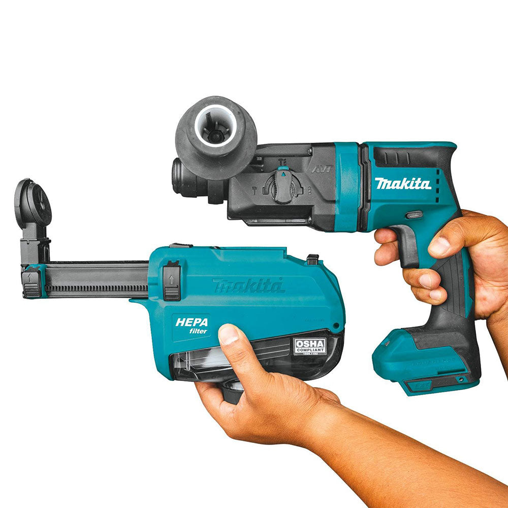 Makita XRH12ZW 18V LXT Lithium-Ion Brushless 11/16" AVT Rotary Hammer - 4