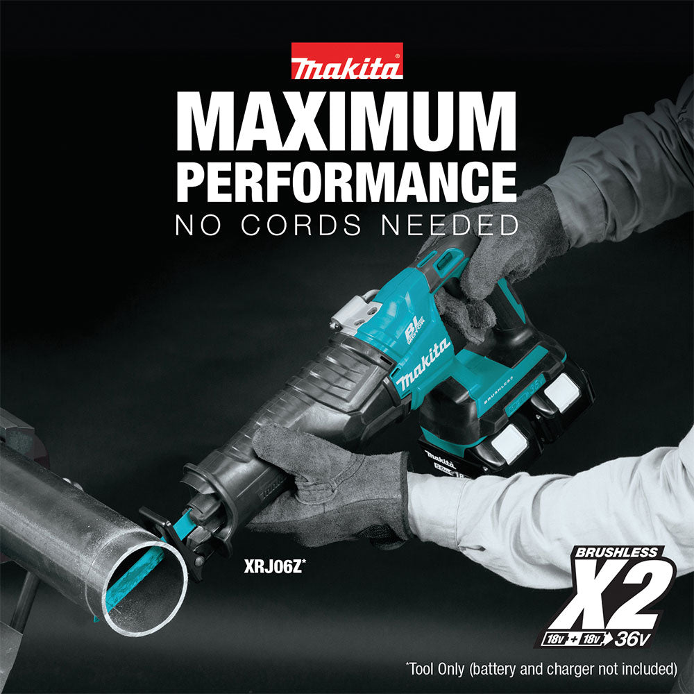 Makita XRJ06Z 18V X2 LXT Recipro Saw (Tool Only) - 8