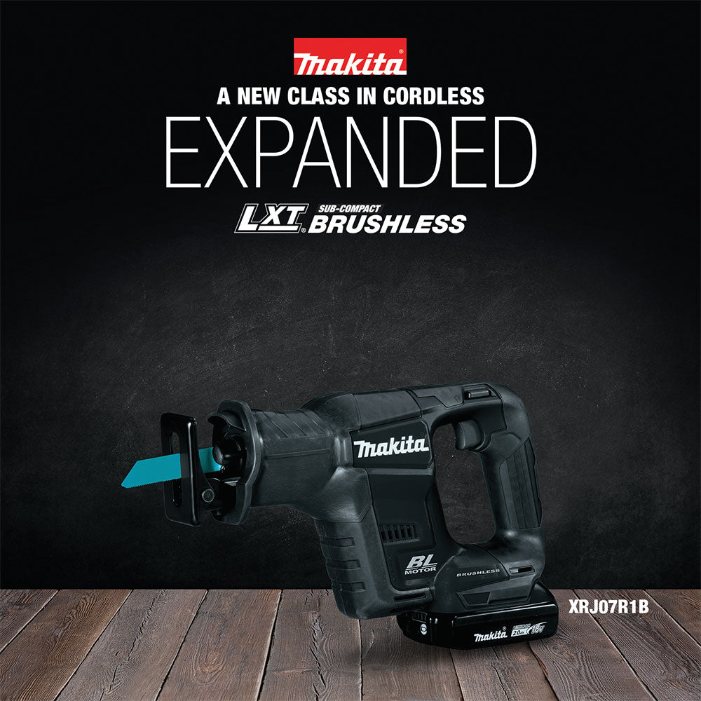 Makita XRJ07R1B 18V LXT Sub-Compact Recipro Saw Kit (2.0Ah) - 10