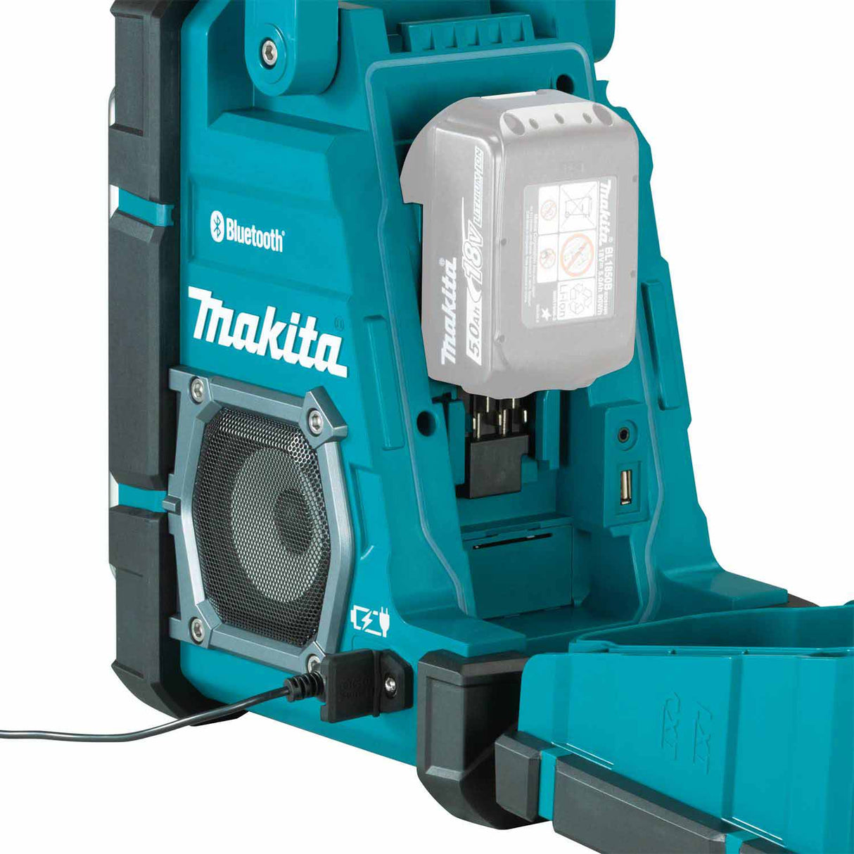 Makita XRM10 18V LXT® / 12V max CXT Job Site Charger / Radio, Tool Only - 2