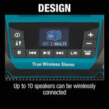 Makita XRM11 18V LXT / 12V max CXT® Lithium-Ion Cordless Bluetooth Job Site Speaker (Tool Only) - 9