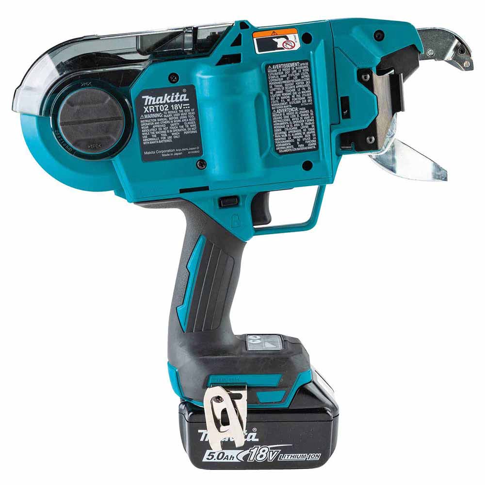 Makita XRT02TK 18V LXT Lithium-Ion Brushless Cordless Deep Capacity Rebar Tying Tool Kit (5.0Ah) - 4