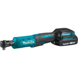 Makita XRW01SR1 18V LXT Lithium-Ion Cordless 3/8" / 1/4" Sq. Drive Ratchet Kit, interchangeable anvils, var. spd., L.E.D. Light, bag, with one battery (2.0Ah) - 3