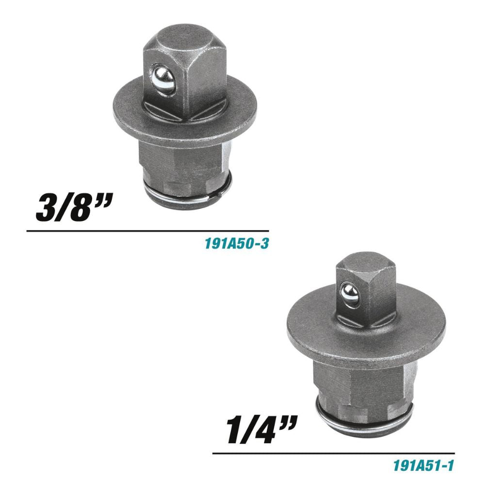 Makita XRW01SR1 18V LXT Lithium-Ion Cordless 3/8" / 1/4" Sq. Drive Ratchet Kit, interchangeable anvils, var. spd., L.E.D. Light, bag, with one battery (2.0Ah) - 6