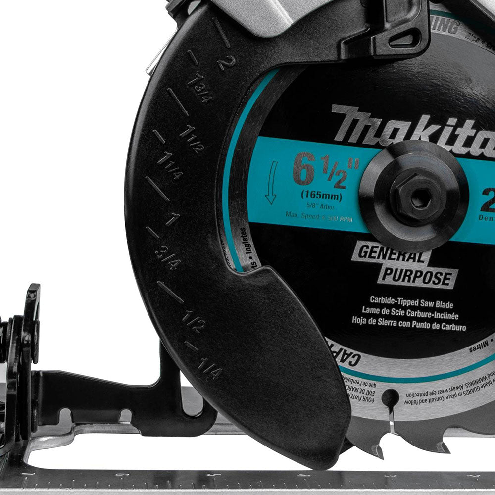 Makita XSH04RB 18V LXT Sub-Compact Brushless 6-1/2" Circular Saw Kit - 22