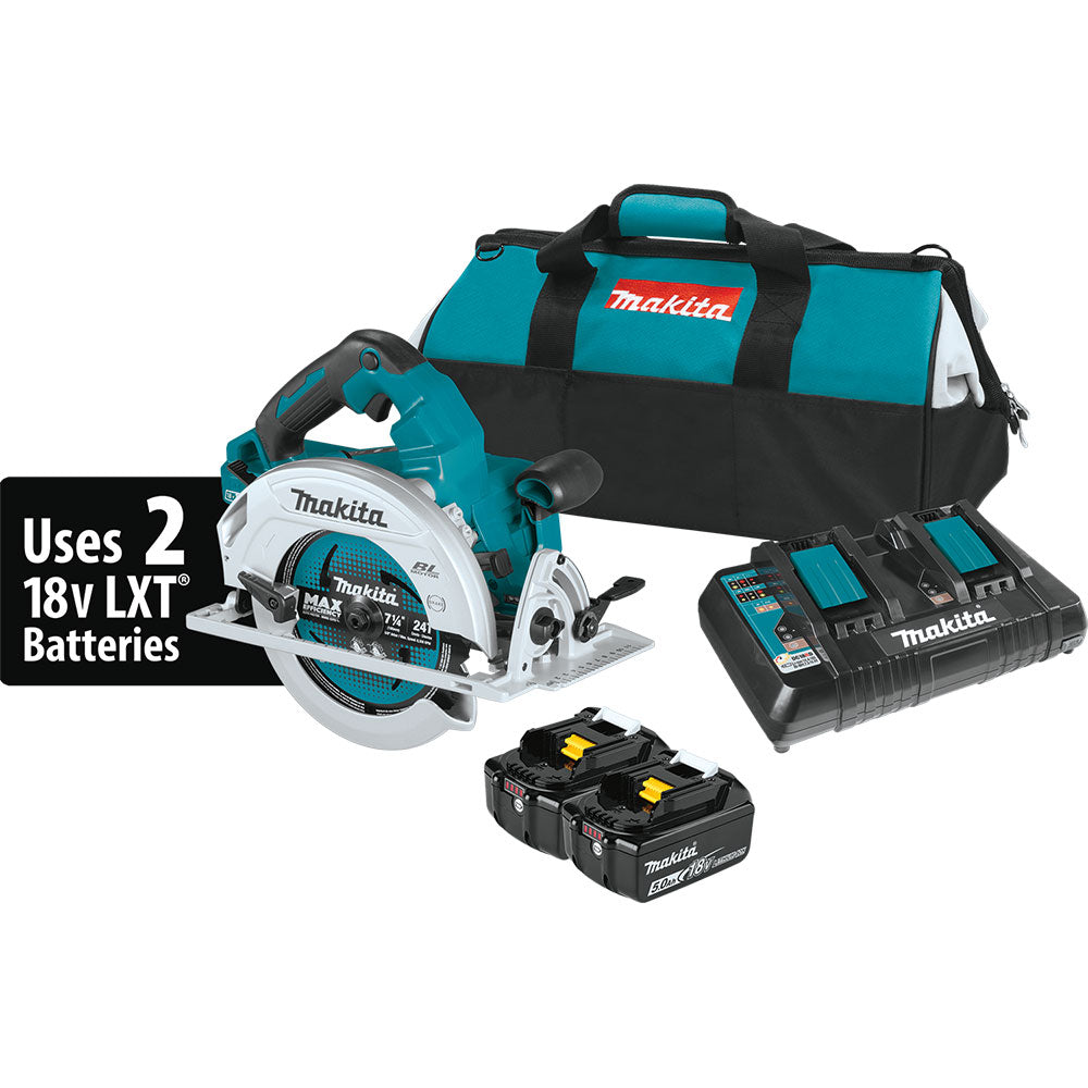 Makita XSH07PTU 18V X2 LXT 7-1/4" Circular Saw Kit (5.0Ah)