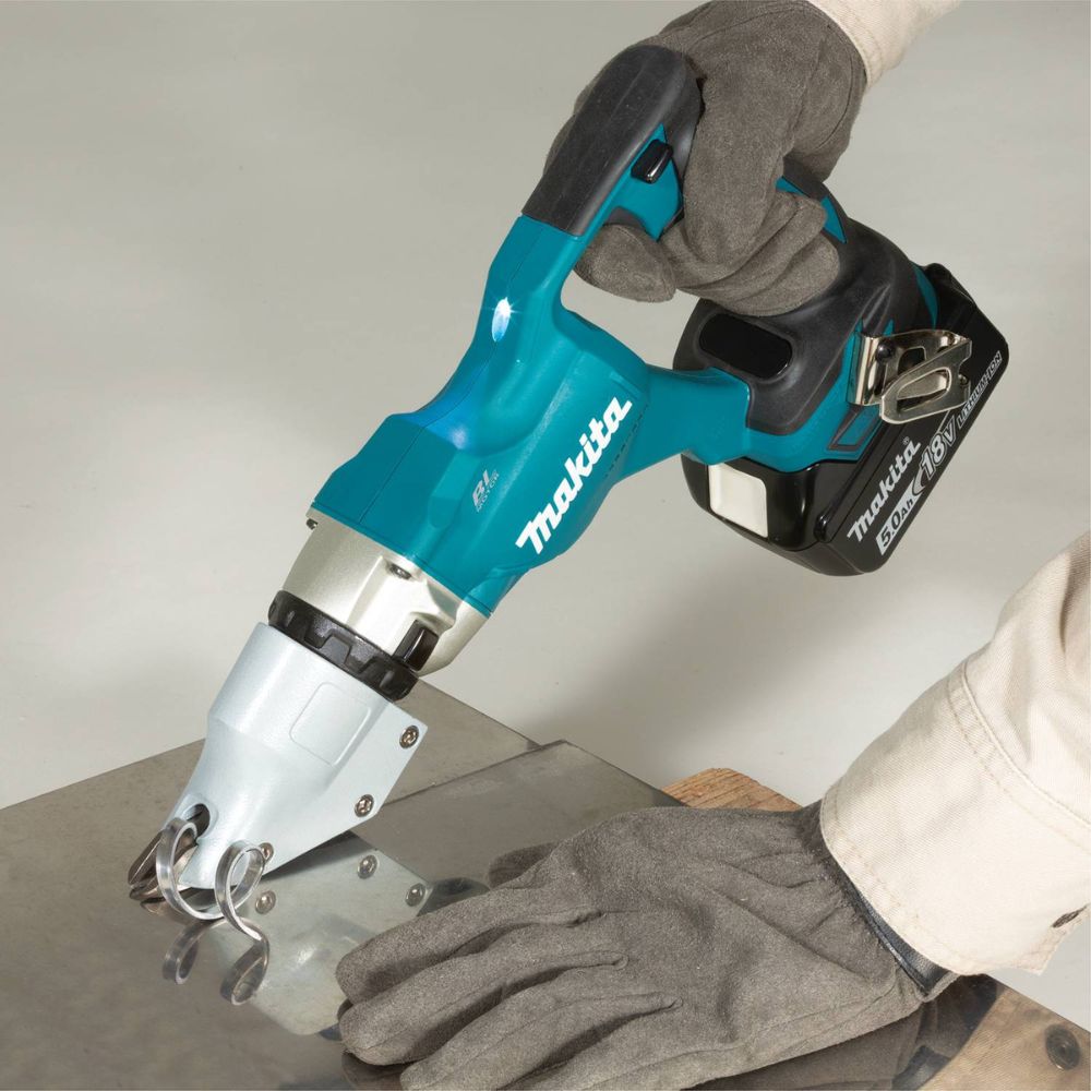 Makita XSJ03T 18V LXT® Lithium-Ion Brushless Cordless 14 Gauge Straight Shear Kit, bag (5.0Ah) - 12