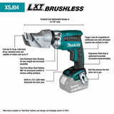 Makita XSJ04Z 18V LXT Lithium-Ion Brushless Cordless 18 Gauge Offset Shear (Tool Only) - 2