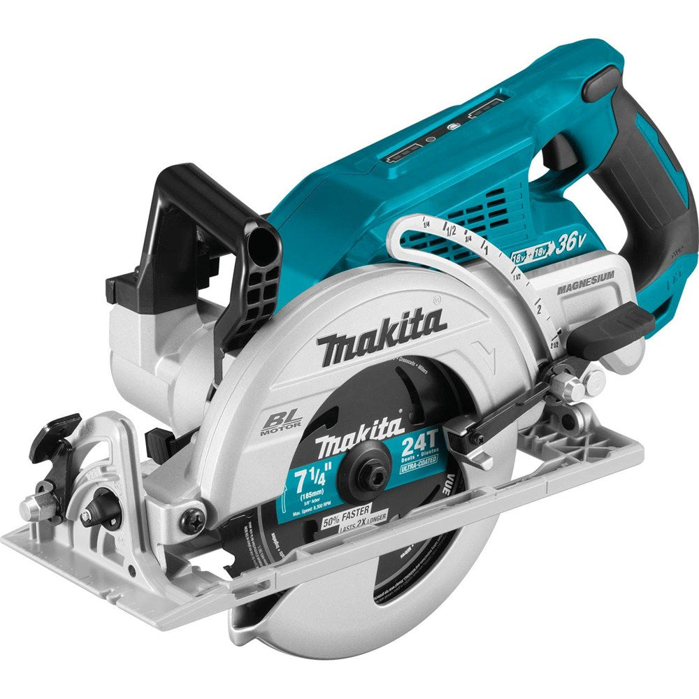 Makita XSR01PT 18V X2 LXT Li-Ion (36V) Brushless Cordless Rear Handle 7-1/4" Circular Saw Kit, 5.0Ah - 4