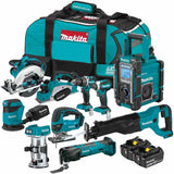 Makita XT1001SM 18V LXT Lithium-Ion Cordless 10-Pc. Woodworking Combo Kit (4.0Ah)