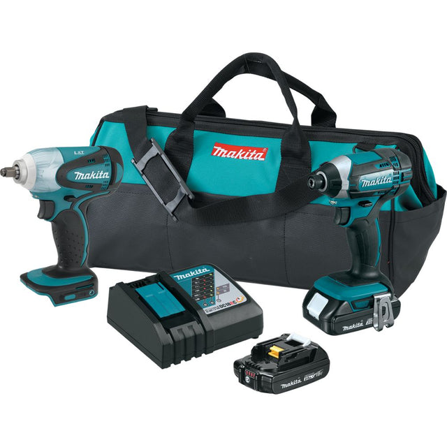 Makita XT272R 18V LXT Lithium-Ion Compact Cordless 2-Pc. Combo Kit (2.0Ah)