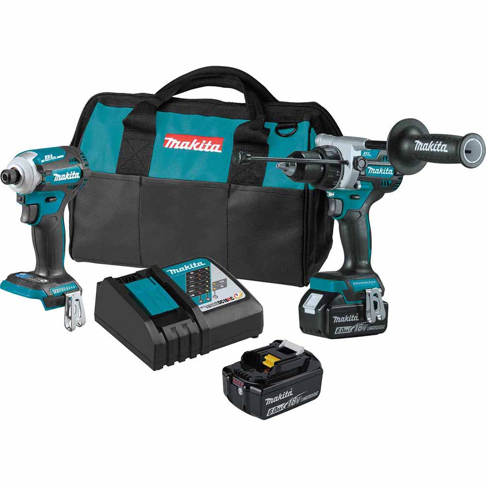 Makita XT288G 18V LXT Lithium-Ion Brushless Cordless 2-Pc. Combo Kit (6.0Ah)