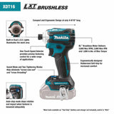 Makita XT288G 18V LXT Lithium-Ion Brushless Cordless 2-Pc. Combo Kit (6.0Ah) - 3