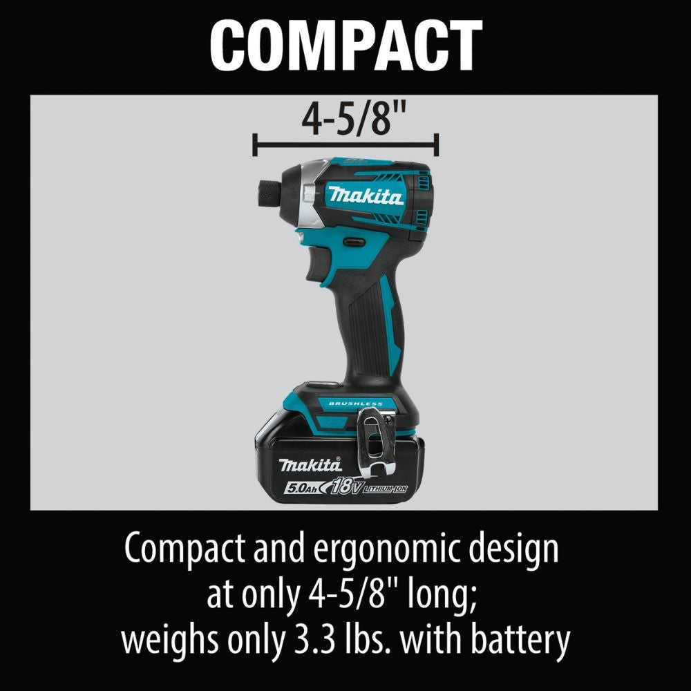 Makita XT295PT 18V LXT Lithium-Ion Brushless Cordless 2-Pc. Combo Kit (5.0Ah) - 20