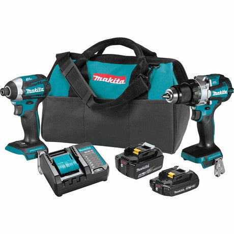 Makita XT296SMR 18V LXT Lithium-Ion Brushless Cordless 2-Pc. Combo Kit (2.0Ah/4.0Ah)