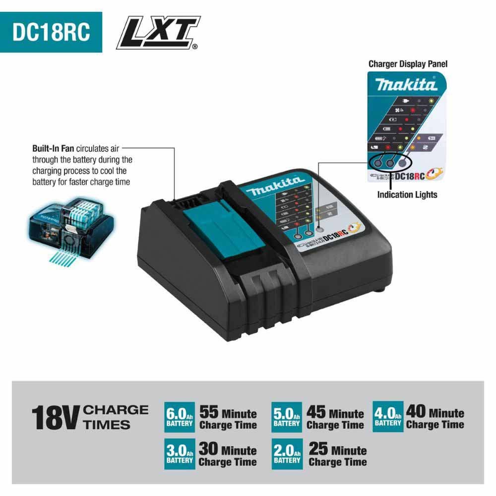 Makita XT297T 18V LXT Lithium-Ion Brushless Cordless 2-Pc. Combo Kit (5.0Ah) - 5