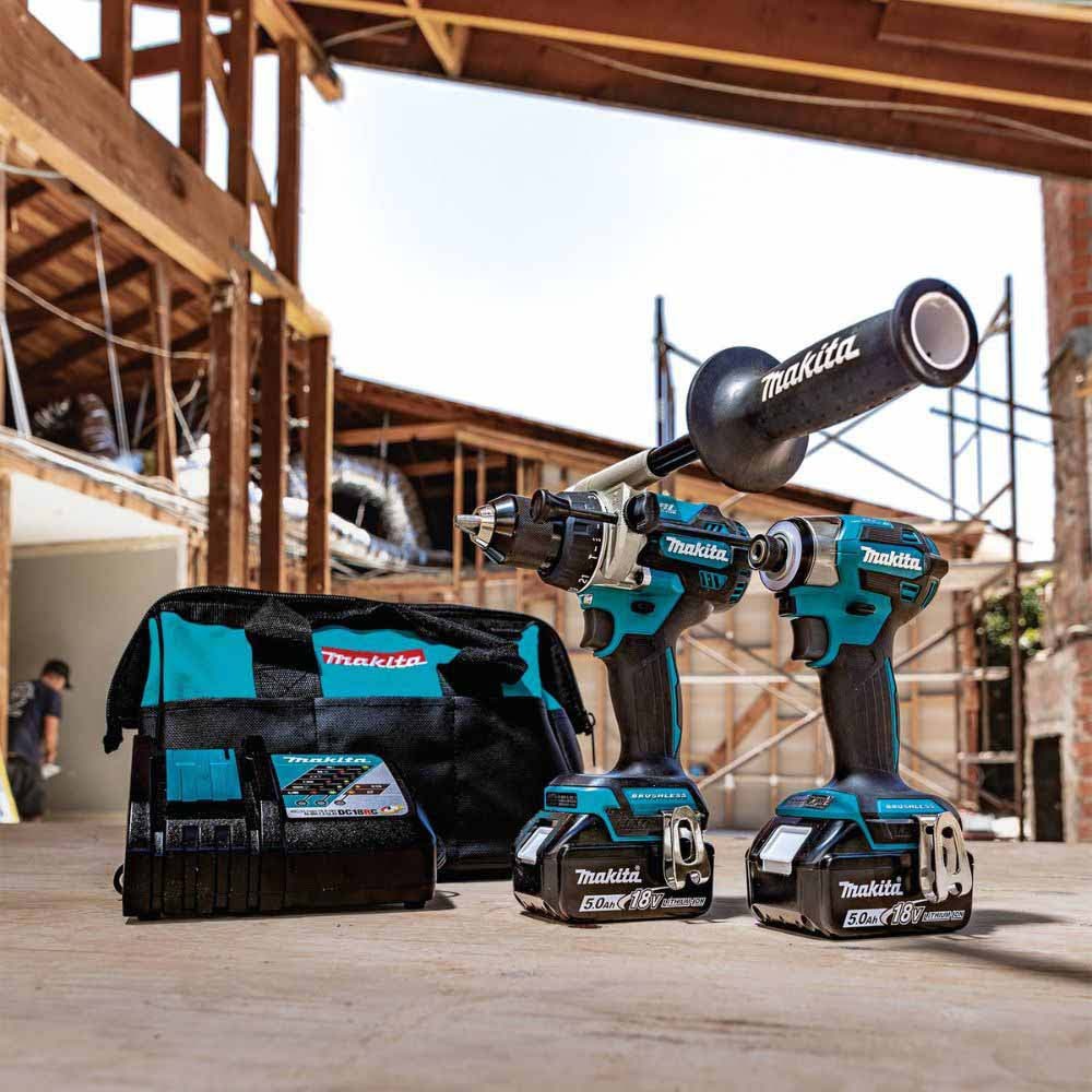 Makita XT297T 18V LXT Lithium-Ion Brushless Cordless 2-Pc. Combo Kit (5.0Ah) - 23