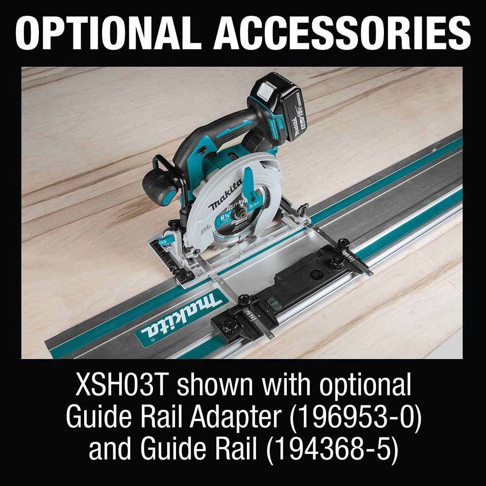 Makita XT452T 18V LXT Lithium-Ion Brushless Cordless 4 Pc. Combo Kit, XPH14Z, XDT14Z, XSH03Z, DML815, bag (5.0Ah) - 11