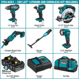 Makita XT614SX1 18V LXT Lithium-Ion Cordless 6-Piece Combo Kit (3.0Ah) - 42