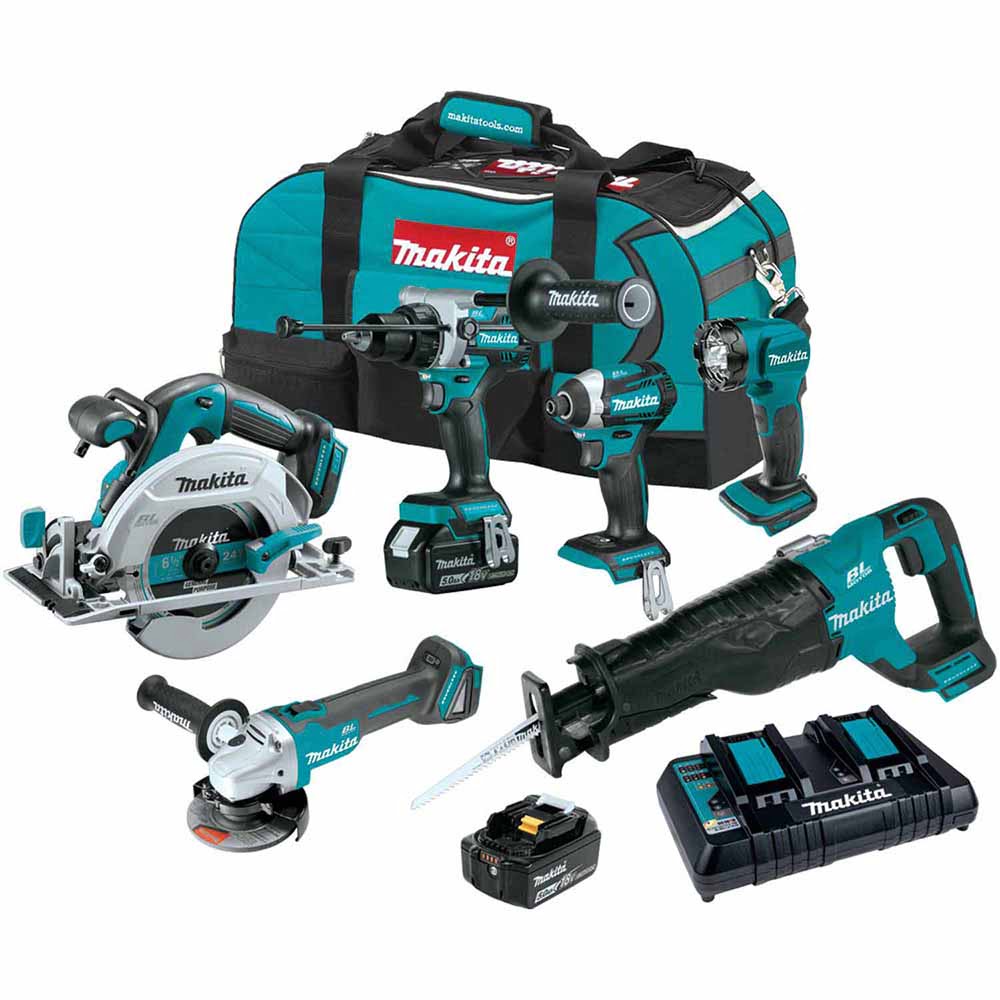 Makita XT616PT 18V LXT 6-Pc. Combo Kit (5.0Ah)