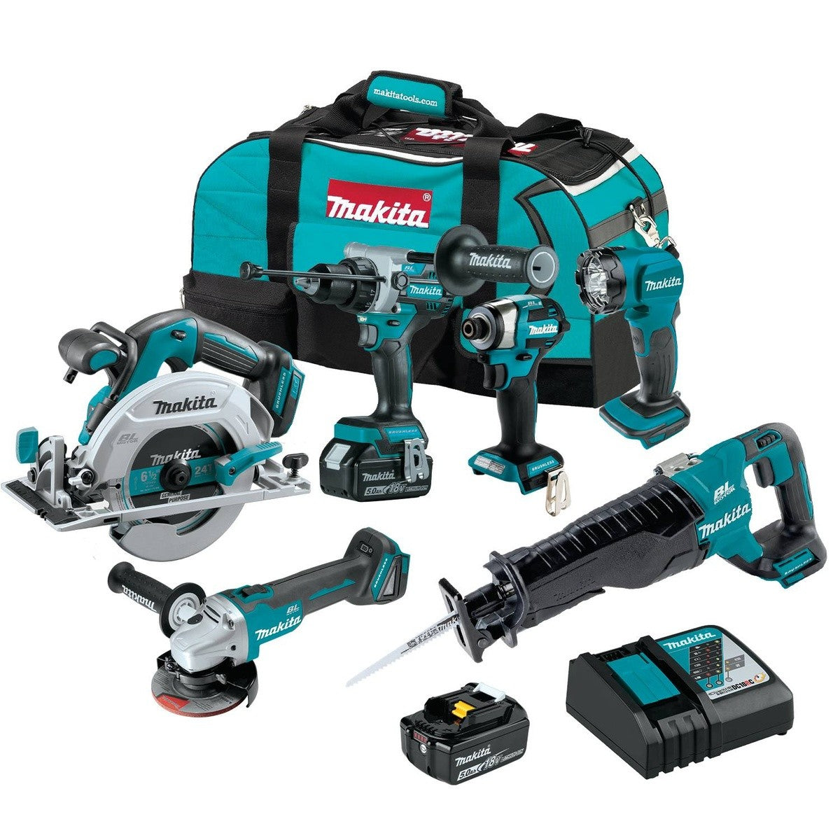 Makita XT617T 18V LXT BL Tool Kit (6 Piece)