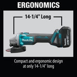 Makita XT707PT 18V LXT Lithium-Ion Brushless Cordless 7 Pc. Combo Kit, XPH14Z, XDT14Z, XRJ05Z, XSH03Z, XAG04Z, XRM06B, DML815, dual port charger, bag (5.0Ah) - 13