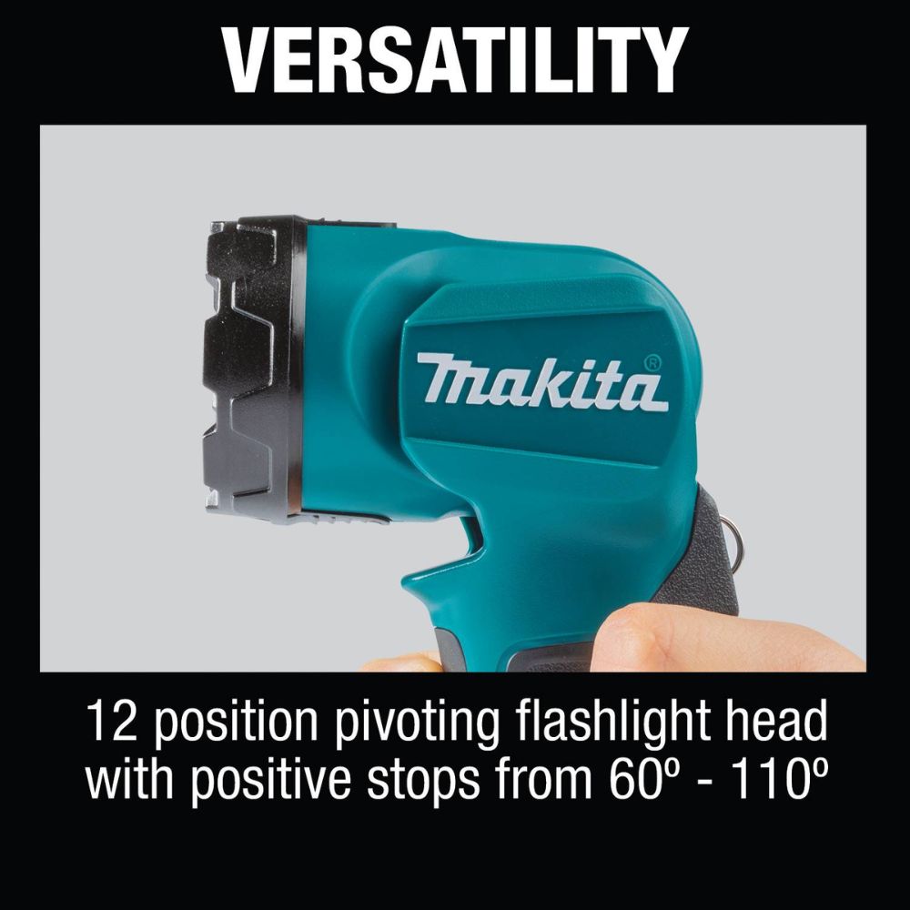 Makita XT707PT 18V LXT Lithium-Ion Brushless Cordless 7 Pc. Combo Kit, XPH14Z, XDT14Z, XRJ05Z, XSH03Z, XAG04Z, XRM06B, DML815, dual port charger, bag (5.0Ah) - 23