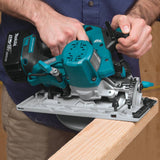 Makita XT707PT 18V LXT Lithium-Ion Brushless Cordless 7 Pc. Combo Kit, XPH14Z, XDT14Z, XRJ05Z, XSH03Z, XAG04Z, XRM06B, DML815, dual port charger, bag (5.0Ah) - 38