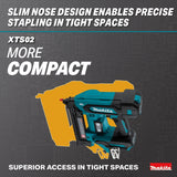Makita XTS02Z 18V LXT Lithium-Ion Brushless Cordless 1/4” Narrow Crown Stapler, 18 Gauge, Tool Only - 6